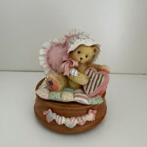 Cherished Teddies Musical Base with Brown Accents